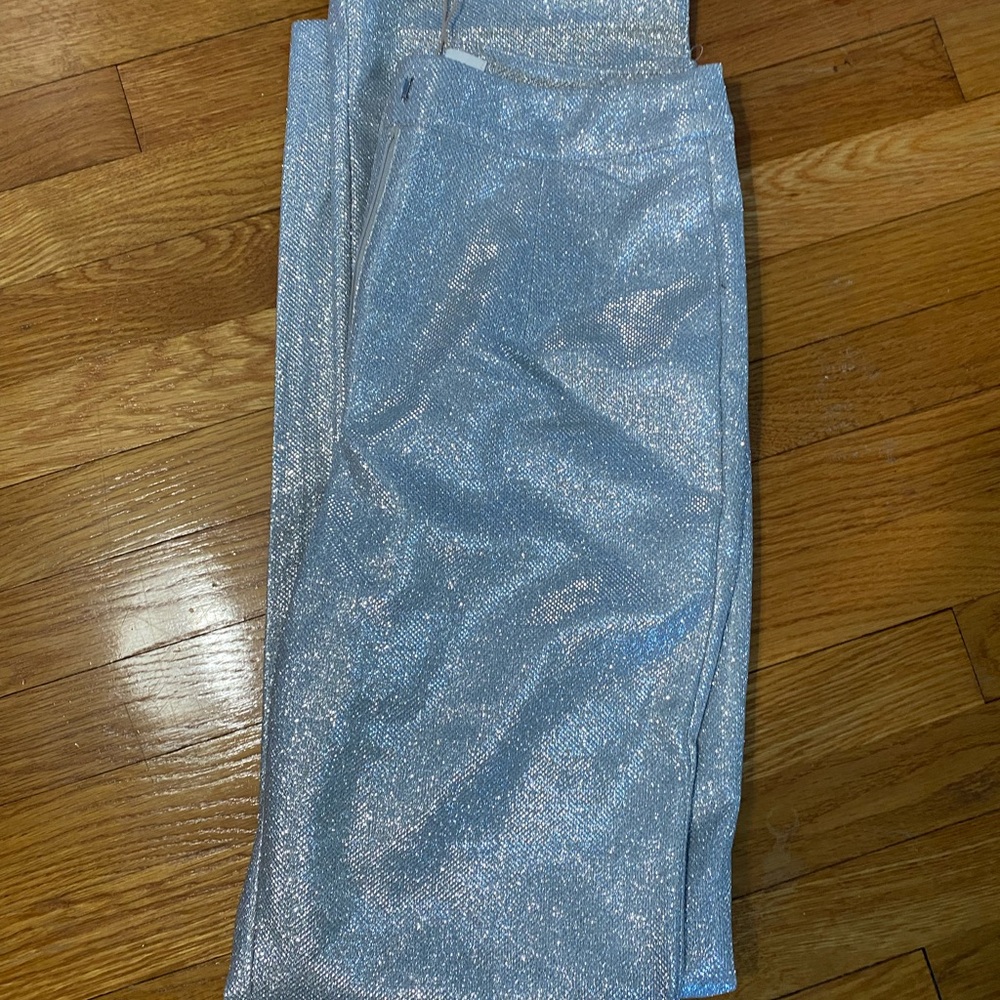 Silver Glitter Pants